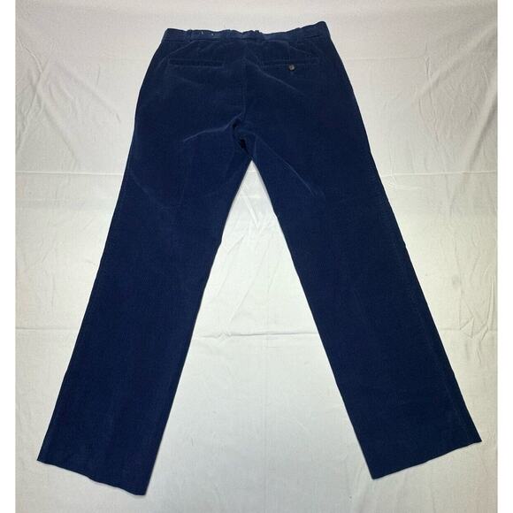 J. McLaughlin Men's Blue Flat Front Corduroy Pants - Size 34x30 - Picture 2 of 7